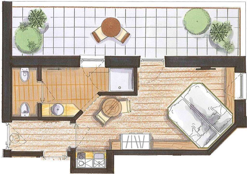多彩家庭套房公寓酒店 普雷达佐 客房 照片